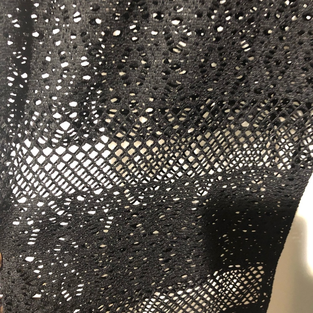 Prettylittlething Black Crochet Beach flare pants - Picture 3 of 7
